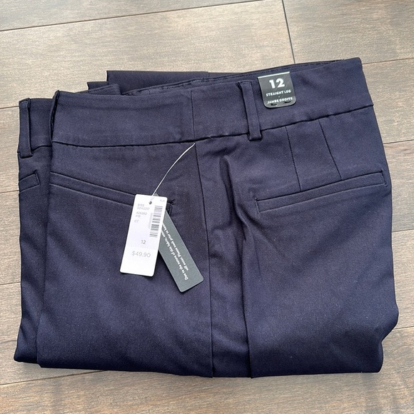 REITMANS Women’s Navy Blue Straight Leg Pull On Pants Iconic Fit Stretch Comfort - Picture 1 of 10